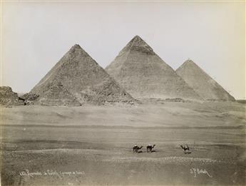 (TRAVEL--EGYPT AND ITALY) A personally compiled and hand-crafted album containing approximately 94 beautiful photographs of the Middle